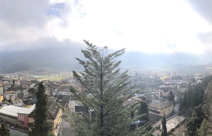 Via Crucis di Cavedine panorama mentre si sale